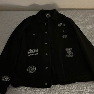All black (Lurking Class) Gothic jean jacket